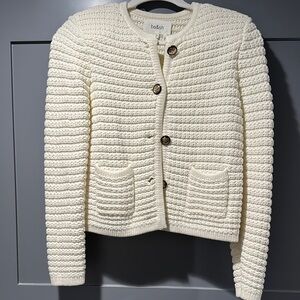 Ba&sh Ivory Knit Cardigan
